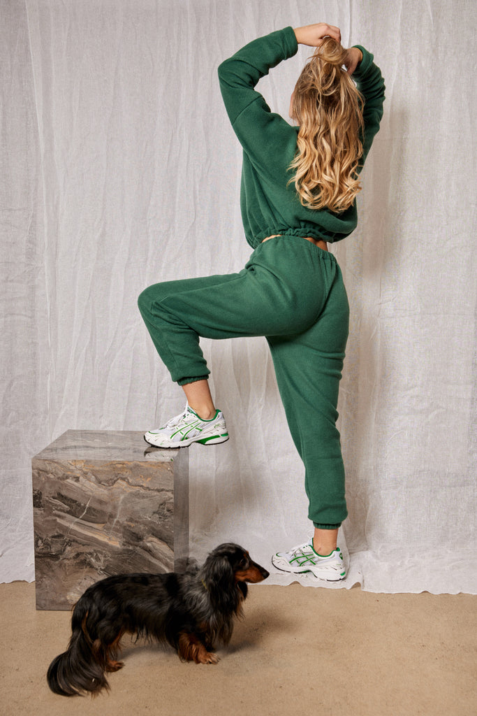 Fleece Sweat Pants Evergreen