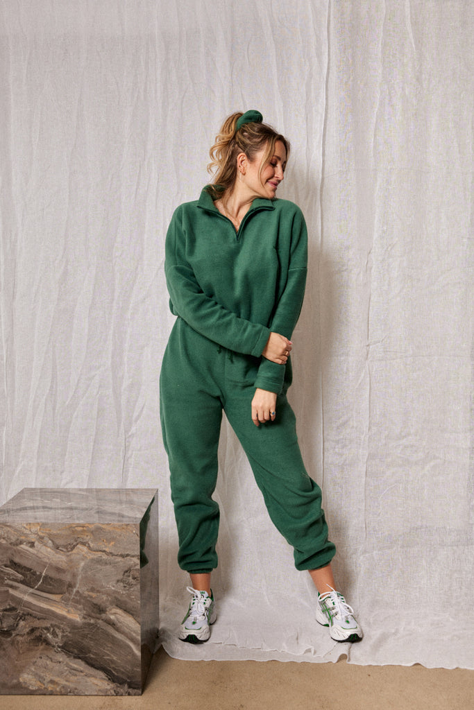 Fleece Sweat Pants Evergreen