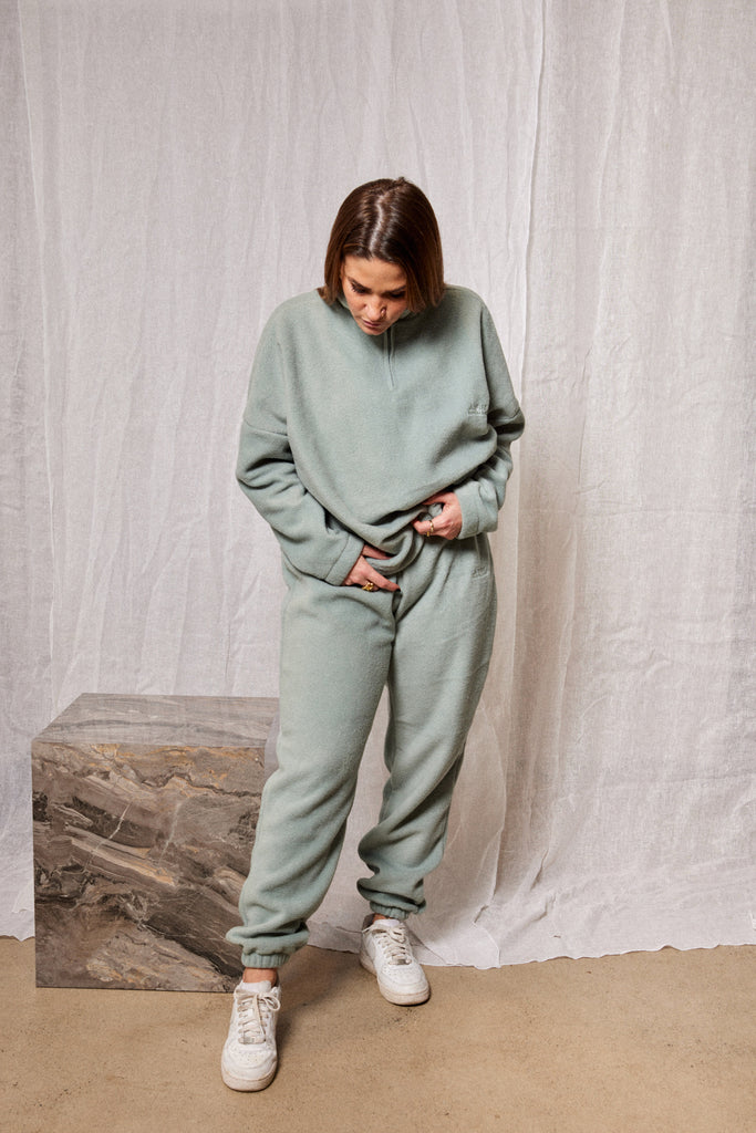 Fleece Sweat Pants Sage