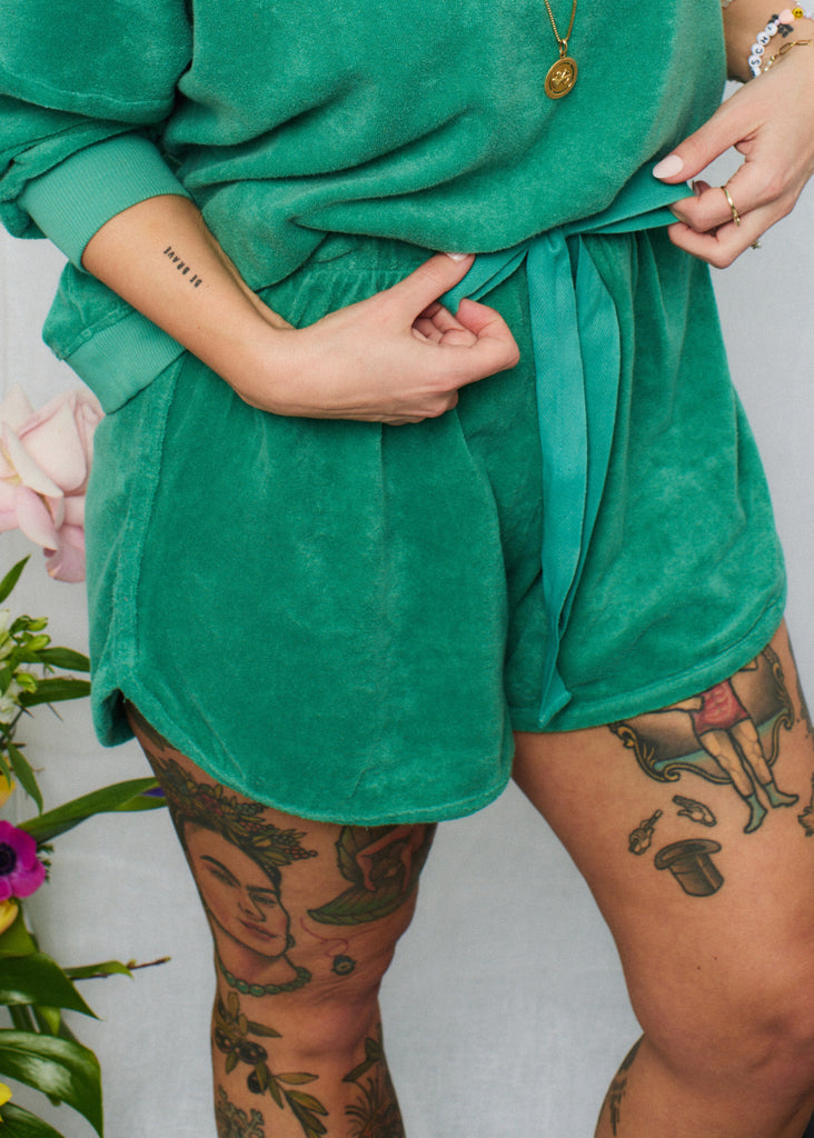 Terry Shorts Emerald