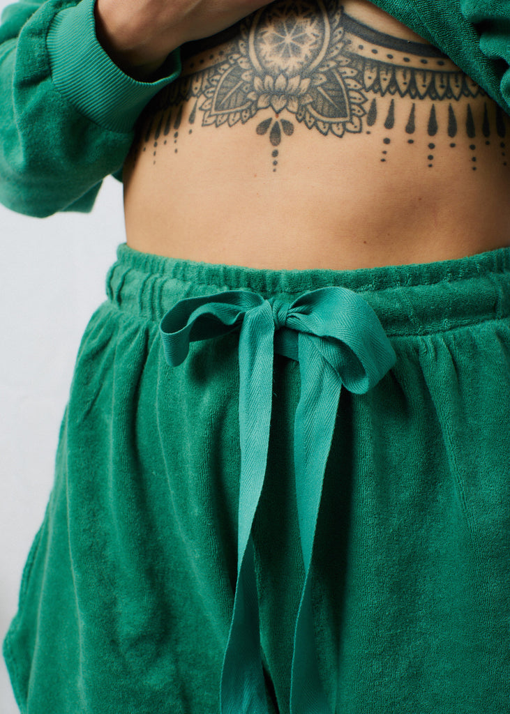 Terry Shorts Emerald