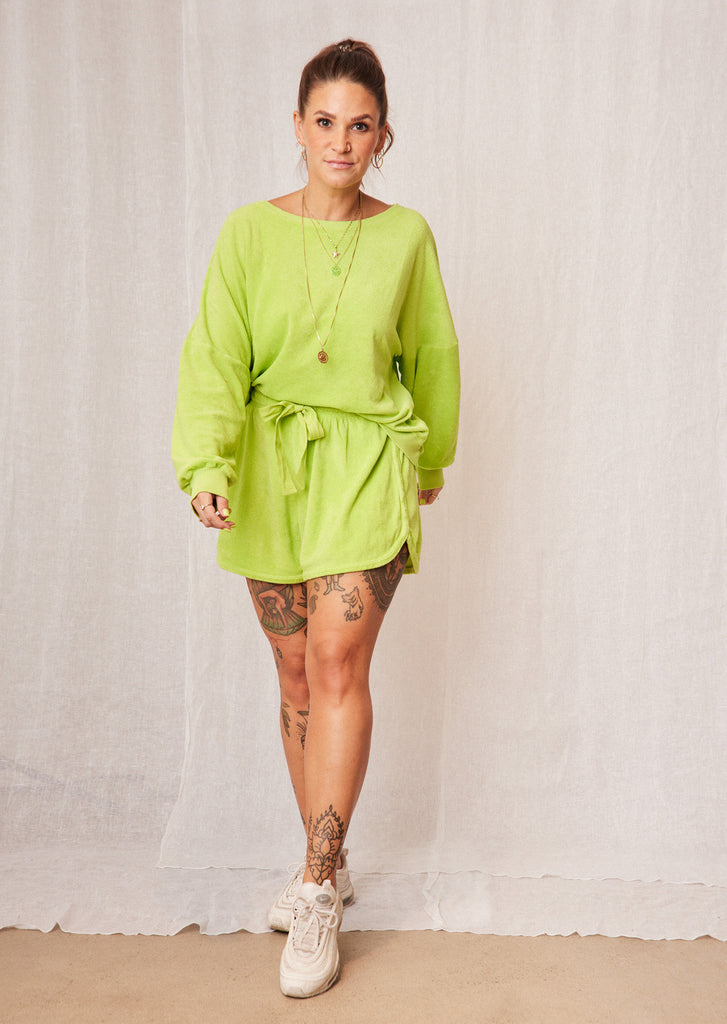 Frottee Sweater Parakeet