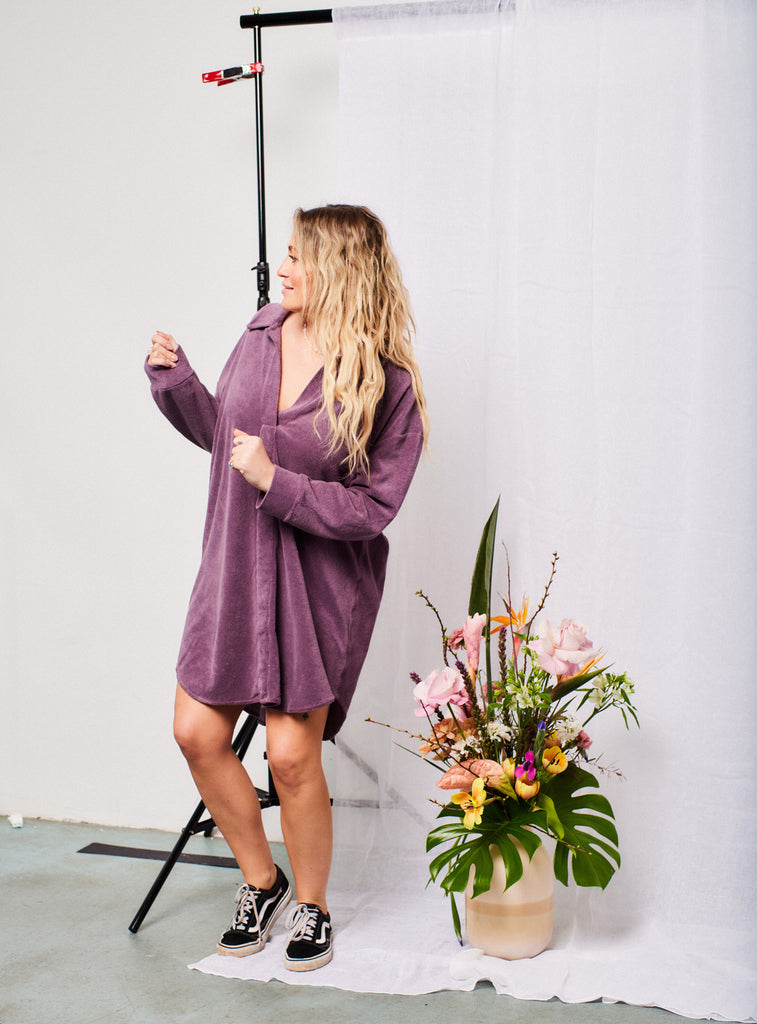 Terry Robe Dress Cocoa