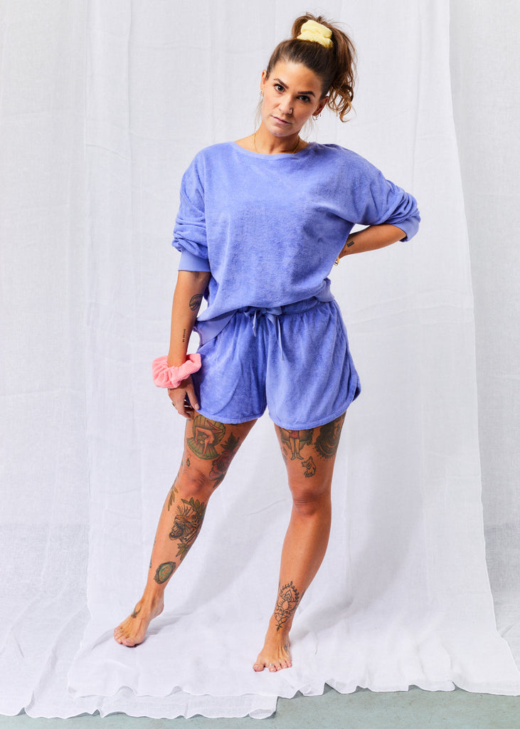 Terry Shorts Cornflower